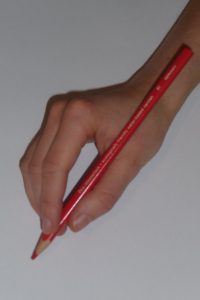 Stift von einer Hand gehalten